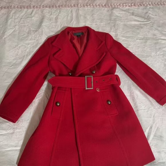 Red Pea Coat - Picture 1 of 2